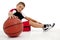 Boy Child Basketball Player Relaxing