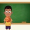 Boy classroom chalkboard sport