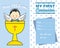 Boy Communion card