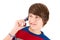 Boy constantly on phone