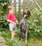 Boy with a dog. Best friends. Pets and children. Funny moments. Happy childhood.