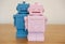 Boy and girl robot - kids toy biggy bank