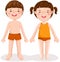 Boy and girl standing