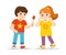 Boy giving a rose to a girl. Couple propose with flower. Couple on romantic date.