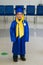 Boy graduated kindergarten