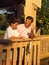 Boy and Grandfather Fishing