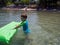 Boy at Greek seaside