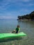 Boy at the Greek seaside