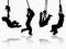 Boy gymnastic silhouette