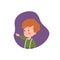 Boy hand pointing forefinger on the left side, showing direction, vector cartoon child makes a gesture paying attention