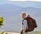 Boy hiking