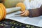 Boy holding Torah scrolls