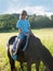 Boy Learning Horseback Riding