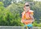 Boy with life jacket