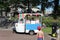 Boy looking at ice cream truck,