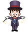 Boy Magician cartoon