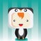 boy in penguin costume. Vector illustration decorative design