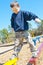 Boy on playground