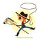 Boy Playing Cowboy