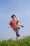 Boy playing football