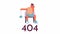 Boy playing yoyo 404 error animation