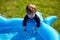 Boy in pool