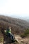 Boy posing in Kislovodsk National Park