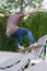 Boy practise in skatepark