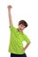 Boy Raising Fist