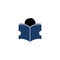 Boy reading book design, Publisher and publication icon