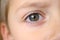 Boy\'s eye close-up
