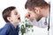 Boy\'s mouth examination