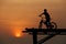 A boy sitting on bicycle 2