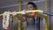 Boy on Swedish Wall Preparing for Pull-ups on Horizontal Bar. Warming up Body