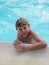 Boy in swimmingpool