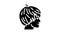 boy teen hairstyle glyph icon animation