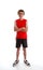 Boy teenager wearing sports gym clothing