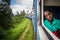 Boy in the train,Sri Lanka