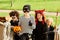 Boy Trick or Treating with Friends