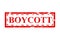 boycott, simple rust vector red rectangle vector rubber stamp effect