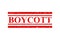 boycott, simple rust vector red rectangle vector rubber stamp effect