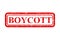 boycott, simple rust vector red rectangle vector rubber stamp effect