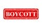 boycott, simple rust vector red rectangle vector rubber stamp effect