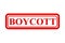 boycott, simple vector red simple rectangle vector rubber stamp effect