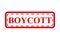 boycott, simple vector red simple rectangle vector rubber stamp effect