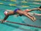 Boys Diving into Pool