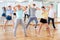 Boys and girls learn to dance modern dances in studio