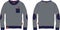 Boys hoodie long sleeve t-shirt wear technical template