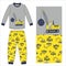 boys long t shirt long pant animals car truck print vector