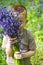 Boys playing in the bluebell woods